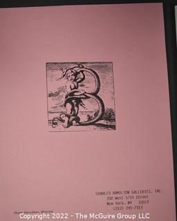 Lot 11.  Charles Hamilton.  164 items.  Auction catalogs 1-166, from May 16, 1963 to November 29, 1984 (missing nos. 69 and 158).  Most include separate list of prices realized.  The first auction was held at the Gotham Hotel, located on Fifth Avenue at 55th Street.  Auction 166 was held at the Omni Park Central, Seventh Avenue at 56th Street. 

Charles Hamilton Autographs. Catalogs.  43 items. In Catalog 25 is this information: “To avoid confusion in identifying our catalogs, we have decided to designate them all by number. Since we have issued ten large catalogs (1 to 10, inclusive), and fourteen Gray Octavos (A to O, inclusive, omitting the letter I), this catalog becomes Number 25. The next will be Number 26.” This group includes 1, 3, 4, 6-10, A, D, E, F, H, J, K, L, M, N, O, 25-46, 48, 49.  Unfortunately, the catalogs are not dated. Internal evidence suggests they are from the late 1950s to 1965.

Charles Hamilton Galleries.  1 item.  Catalog 1.  Postmark of Nov. 5, 1984.  Letter