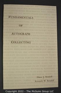Lot 25.  The Rendells, Inc. and Kenneth Rendell Gallery  

Lists. 15 items.  Nos. 1, 3-10, 12-13, 15-18.  Undated, likely 1970s.  Consist of 8.5” x 14” sheets of paper stapled at upper left and folded in half.

Catalogs (numbered). 160 items.  Nos. 1, 3, 4-10, 12, 14, 16-130, 132-156, 158-164, 169 and 197.  Catalog 1 is from 1959 (according to his website) and catalog 197 from 1991 (from copyright designation in the catalog). Early catalogs are 8.5”x11” paper sheets stapled at upper left.  

In 1981 two catalogs were issued, without catalog numbers, as two volumes with the same title, namely, “The American Frontier: From the Atlantic to the Pacific.”  These can be found listed on Amazon, eBay and other sites for anywhere from $10 to $40.

In 1982 three catalogs were issued, without catalog numbers, in three volumes with the same title, namely, “The History of Mankind.”

Kenneth W. Rendell Gallery.  10 items.  Nos. 300-305, 307-310.  Catalogs are not dated.  An internet search on August