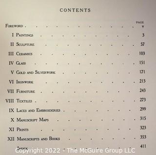 Lot 43.  Handbook: Museum and Library Collections.  New York: The Hispanic Society of America, 1938.  Hardback, no dustjacket.