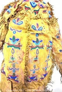 19th Century Native American Beaded Buckskin Child's Jacket.  Condition issues. 