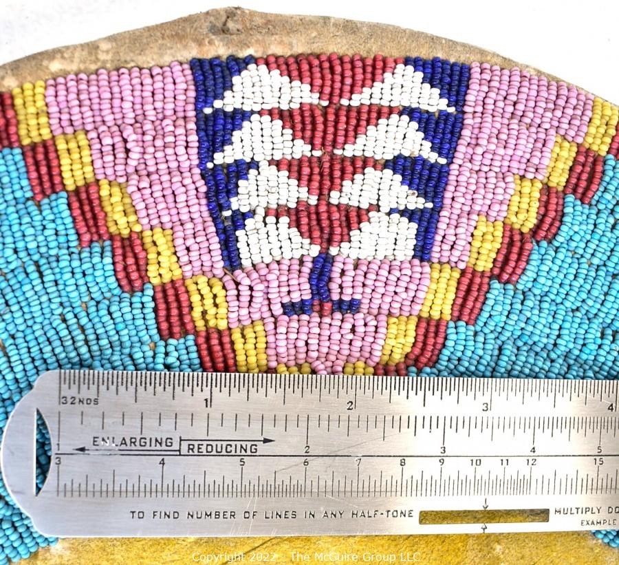 The McGuire Group LLC - Auction: #131: Collection of 19th Century Native  American Tribal Artifacts from the Cavenaugh Family ITEM: 19th Century  Prairie, Plains and Plateau Native American Beaded Hide Toy Cradleboard