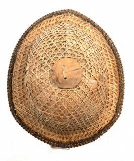 19th Century Native American Woven Cane Basket Hat. {Note: Additional photo was added 3-7-22 @ 8:17am ET}