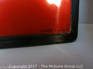 Lacquered keepsake covered box; made in USSR; 6 x 8 x 2 1/2"T