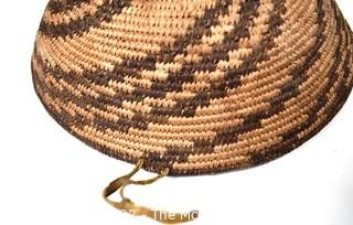 19th Century Prairie, Plains and Plateau Native American Coiled Woven Basket. 10" Diameter.