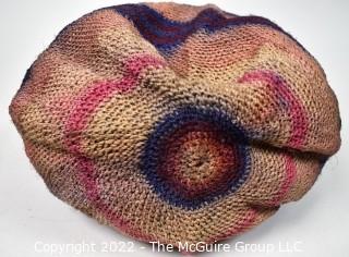 19th Century Prairie, Plains and Plateau Native American Polychromatic Woven Bag.  