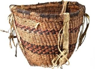 19th Century Prairie, Plains and Plateau Native American Burden Basket