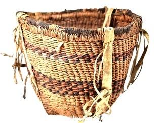 19th Century Prairie, Plains and Plateau Native American Burden Basket