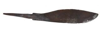 19th Century Prairie, Plains and Plateau Native American Hand Forged Iron Knife Blade.