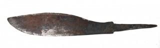 19th Century Prairie, Plains and Plateau Native American Hand Forged Iron Knife Blade.