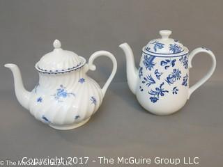 Collection of 2 ceramic teapots, including Mottahedeh  