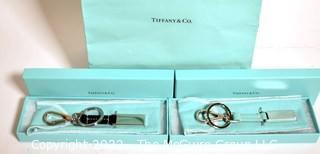 Two (2) New in Box with Tags Tiffany Key Fobs.