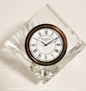 Waterford Crystal Meridian Desk Clock New in Box