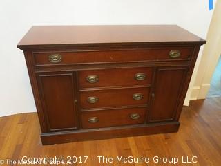 Mahogany buffet; 51W x 19 1/2D x 36"T