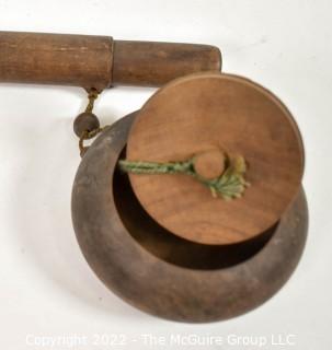 19th Century Native American Wooden Bull Roarer Noise Maker 