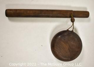 19th Century Native American Wooden Bull Roarer Noise Maker 