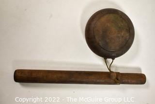 19th Century Native American Wooden Bull Roarer Noise Maker 