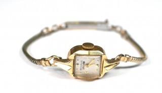 Vintage Benrus Ladies Watch in 14kt Gold Case.  Untested.