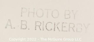 Large Format Black & White Photo By Art Rickerby Of A Little League Baseball Game Dugout 