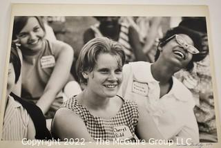 Large Format Black & White Photo By Art Rickerby Of Female Students From His Magazine Article On Education