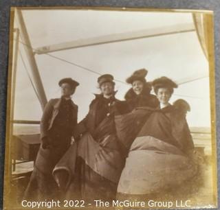 Victorian Era Family Photo Album From European Transatlantic Crossing - Ocean Liner, Germany Castle.  