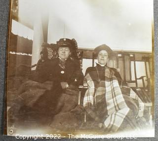 Victorian Era Family Photo Album From European Transatlantic Crossing - Ocean Liner, Germany Castle.  