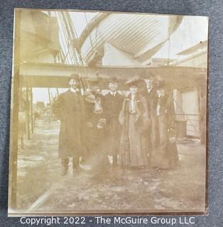 Victorian Era Family Photo Album From European Transatlantic Crossing - Ocean Liner, Germany Castle.  