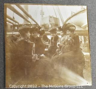 Victorian Era Family Photo Album From European Transatlantic Crossing - Ocean Liner, Germany Castle.  