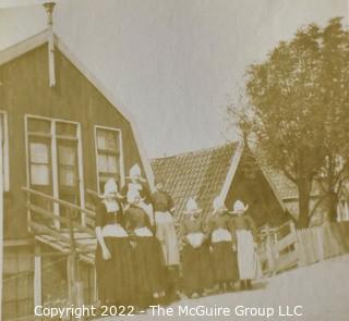 Victorian Era Family Photo Album From European Vacation - Beach Scenes, Holland, Villages 