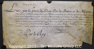 Circa 1783 Letter in French From The Court Of Louis XVI, Ephemera