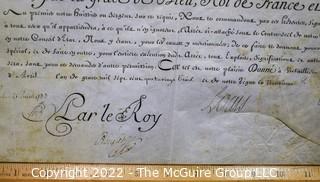 Circa 1783 Letter in French From The Court Of Louis XVI, Ephemera