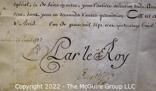 Circa 1783 Letter in French From The Court Of Louis XVI, Ephemera