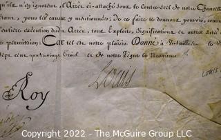 Circa 1783 Letter in French From The Court Of Louis XVI, Ephemera