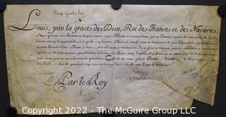 Circa 1783 Letter in French From The Court Of Louis XVI, Ephemera