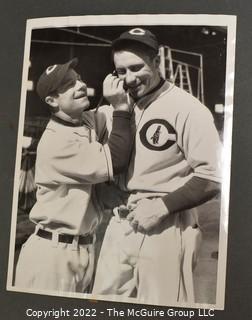 Six (6) 1960's News Wire Photos Of Baseball Players and Owners, including Charley O. Finley, Sal Bando, Blue Moon Odem, Whitey Ford, and Nanny Fernandez.