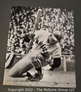 Five (5) Vintage Baseball Photos Including 1952 Brooklyn Dodgers and St Louis Cardinals. Hoyt Wilhelm, Joe Black, Willie Mays, Dal Maxvill, Willie Stargell, Sandy Koufax, Don Drysdale, Ken McMullen, Ron Fairly, Leo Durocher, Walter Alston, John Roseboro and Joe Cronin