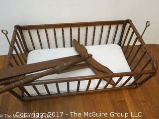 Bassinet with swinging frame; 24 x 38" 