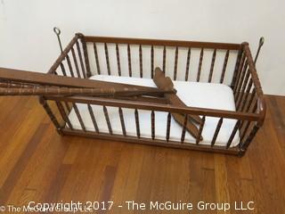 Bassinet with swinging frame; 24 x 38" 