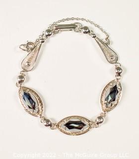 Sorrento Sterling Silver Filigree with Hematite Bracelet