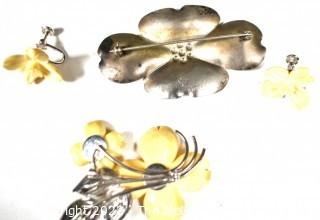 Group of Sterling Silver Dogwood Flower Jewelry. 