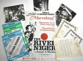 Group of Theater Lobby Cards or Posters, Black & White Publicity Photos and Playbills from "The River Niger" at the National Theater Washington DC.