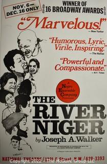 Group of Theater Lobby Cards or Posters, Black & White Publicity Photos and Playbills from "The River Niger" at the National Theater Washington DC.