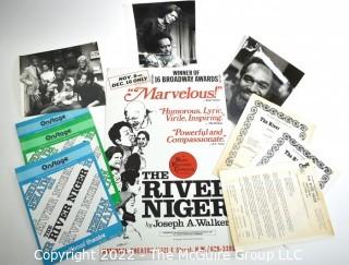 Group of Theater Lobby Cards or Posters, Black & White Publicity Photos and Playbills from "The River Niger" at the National Theater Washington DC.