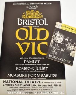 Color Lobby Card or Poster and Playbill from "Bristol Old Vic" Prduction at The National Theater in Washington DC.