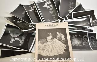 Group of Theater Black & White Publicity Photos and Playbills from "The King & I" at The National Theater, 1955.