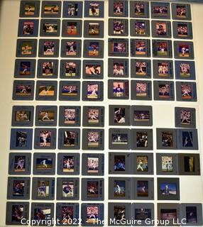 Collection of 35mm color slides of baseball players mostly NY Mets. Includes stars and future Hall of Famers