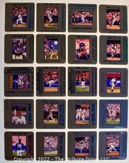 Collection of 35mm color slides of baseball players mostly NY Mets. Includes stars and future Hall of Famers