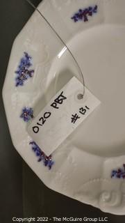 Set of Vintage Blue and White Porcelain China Tableware. 