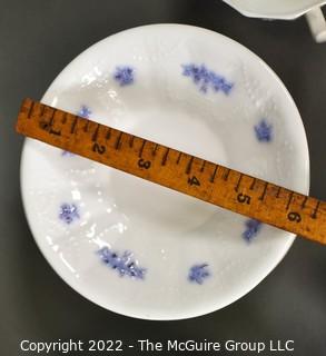 Set of Vintage Blue and White Porcelain China Tableware. 