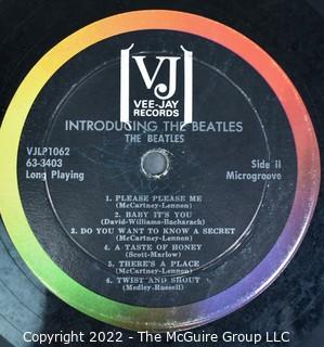 First Beatles Album Released In The US: "Introducing the Beatles" on Vee Jay Records  LP 1062 MONO. Vinyl Record