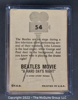 1964 Topps complete set Beatles trading cards from the movie "Hard Day’s Night" Lot#1 55 cards B&W